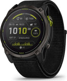 Garmin Enduro 3 – 51 mm Solar, Sapphire Carbon gray DLC titanium with black UltraFit nylon strap