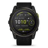 Garmin Enduro 3 – 51 mm Solar, Sapphire Carbon gray DLC titanium with black UltraFit nylon strap