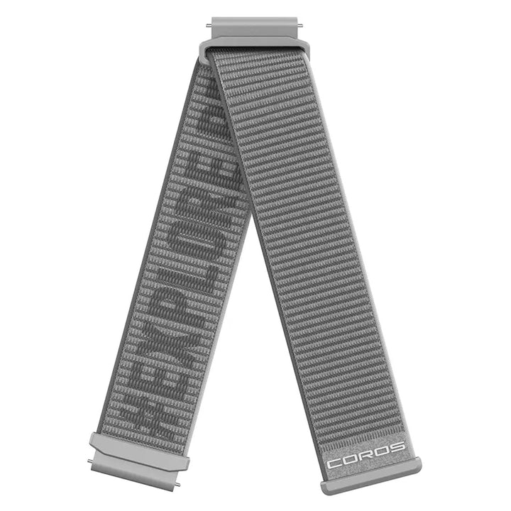 COROS 20mm Nylon Watch Band - Grey – Highly Tuned Athletes